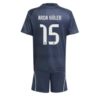 Real Madrid Arda Guler #15 Maglia Gara Trasferta Repliche 2025-26 Bambino Maniche Corte
